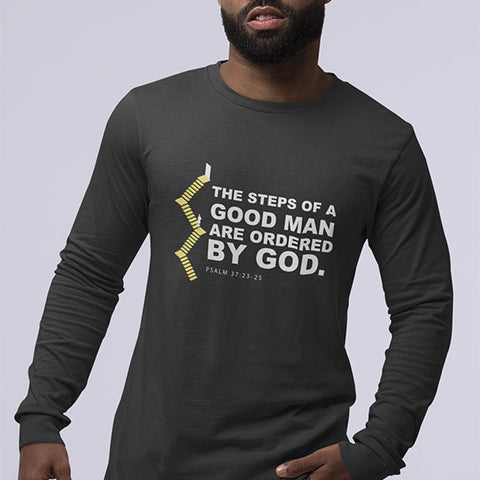 The Steps of a Good Man are Ordered by God Unisex Jersey Long Sleeve T-Shirt