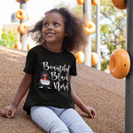 Beautiful Black Nerd Youth T-Shirt for Girls