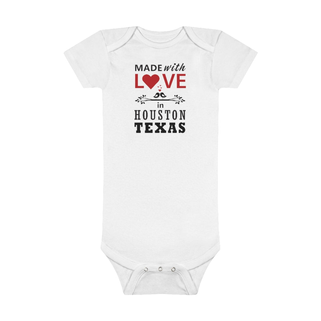 With Love Texas Baby Onesie With Love Texas Baby Onesie